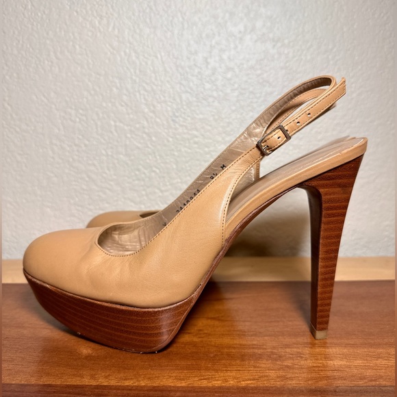 STUART WEITZMAN Platform Slingback Heels. Size 8.5 Perfect for a fun night out!! - Picture 8 of 8